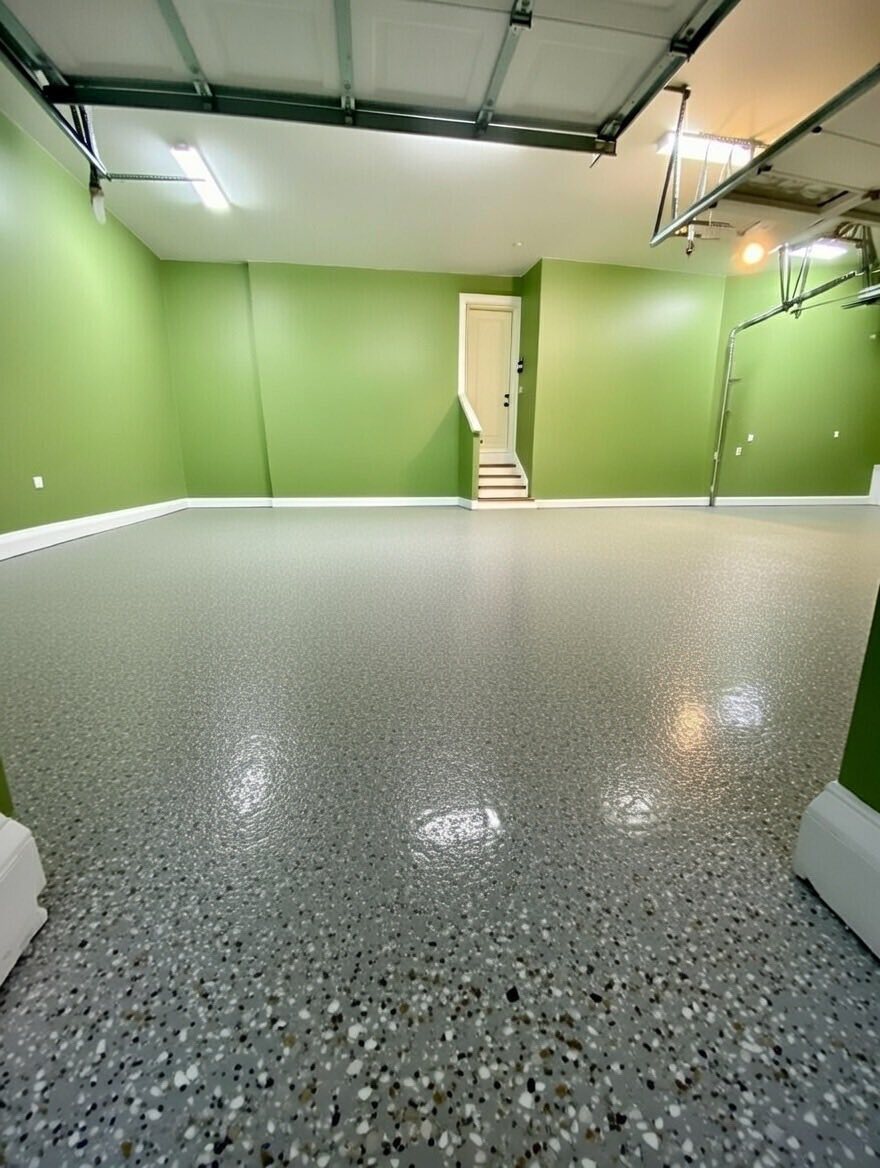 Finished epoxy floor