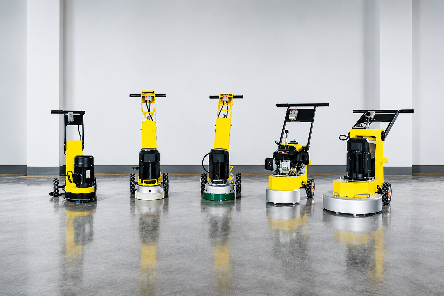 Professional diamond concrete grinding machines used by EPOXY Flooring by NovaRiver LLC in Dallas TX